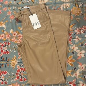 NWT Zara Leather pants
